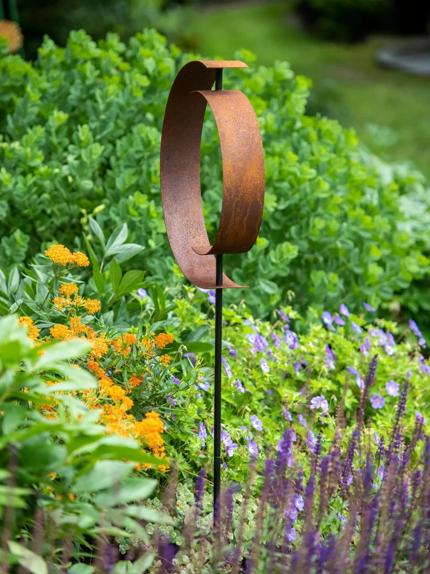 Corten Circle Garden Sculpture 4 Corten Circle Garden Sculpture - Image 2