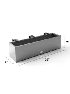 Veradek Metallic Series Railing Planters -Garden Serie Store 8611610 19v