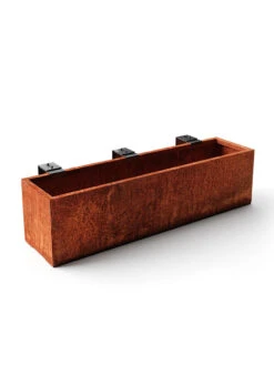 Veradek Metallic Series Corten Steel Railing Planters -Garden Serie Store 8611611 05v