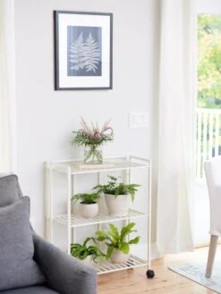 New Products 1 Oslo 2-Tier Plant Stand With Folding Shelves