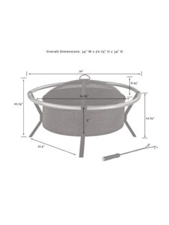 Crosley Yuma Firepit -Garden Serie Store 8611946 07v