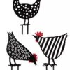 Chicken Friends Garden Stakes Set -Garden Serie Store 8612016 4547 chicken friends garden stakes set