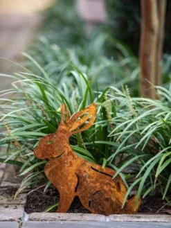 Corten Steel Animal Garden Stakes 11 Corten Steel Animal Garden Stakes -Garden Serie Store 8612060 076 tif