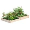 2-Tier Pine Raised Garden Bed, 4'x8' -Garden Serie Store 8612253 02v 2 tier pine raised garden bed 4x8 feet