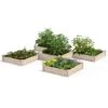 2-Tier Pine Raised Garden Bed, 80 Sqft.12'x12' -Garden Serie Store 8612255 02v 2 tier pine raised garden bed 12x12 1