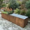 Nice Corten Trough Planters With Bench Top -Garden Serie Store 8612399 03v