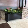 Nice Aluminum Trough Planter With Casters, 19" High -Garden Serie Store 8612402 04V jpg