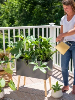 Ava Self-Watering Rectangular Planter -Garden Serie Store 8612691 0011