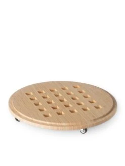 Bamboo Plant Caddy Round, 15.75" -Garden Serie Store 8612716 204 tif