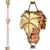 Wine Bottle, Grapes & Glasses Copper Rain Chain, 9.5' 1 Wine Bottle, Grapes & Glasses Copper Rain Chain, 9.5' -Garden Serie Store 8612744 03v wine bottle grapes and glasses copper rain chain