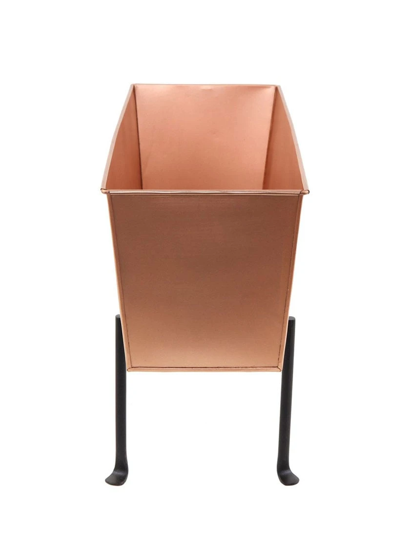 Achla Designs Copper Flower Box With Folding Stand 5 Achla Designs Copper Flower Box With Folding Stand - Image 3