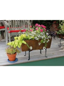 Achla Designs Copper Flower Box With Folding Stand 10 Achla Designs Copper Flower Box With Folding Stand -Garden Serie Store 8612914 04v