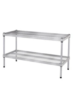 MeshWorks © Stacking Plant Shelves -Garden Serie Store 8613018 13v meshworks stacking plant shelves silver