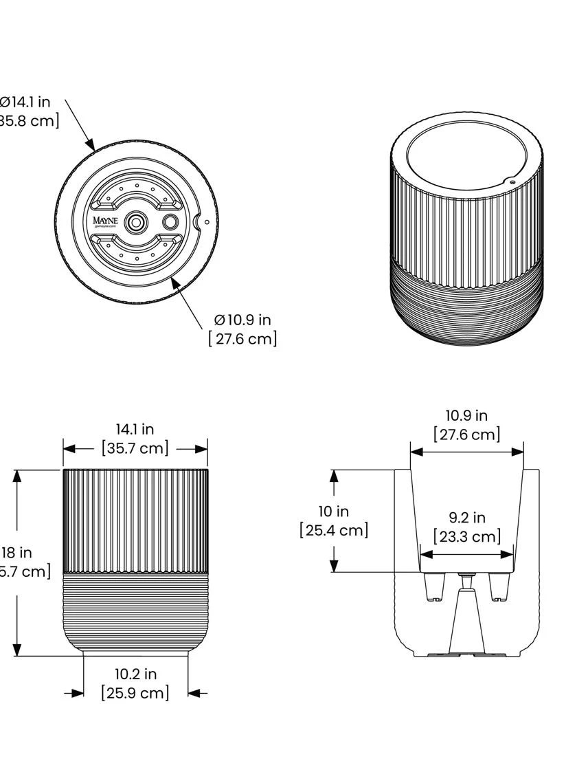 Arden Round Planter 12 Arden Round Planter - Image 10