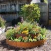 Birdies™ Corten Steel Round Raised Bed, Large, Low -Garden Serie Store 8613290 0099 birdies corten steel tiered round raised bed kit