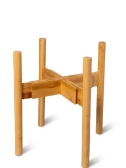 Adjustable Bamboo Plant Stand, Set Of 2 -Garden Serie Store 8613292 7071