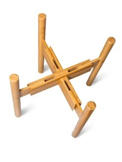 Adjustable Bamboo Plant Stand, Set Of 2 -Garden Serie Store 8613292 7079