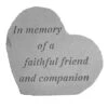 In Memory Of A Faithful Friend Memorial Stone -Garden Serie Store 8614136 02V 3 4 in memory of a faithful friend memorial stone