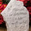 Planted To Celebrate A Life Well Lived Memorial Stone 2 Planted To Celebrate A Life Well Lived Memorial Stone -Garden Serie Store 8614139 01V 3 4 planted to celebrate a life memorial stone