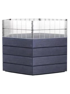 Modular Hexagon Raised Bed Kit With Translucent Panels, 21.5"