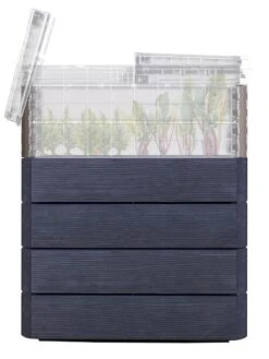 Modular Rectangular Raised Bed Kit With Translucent Panels & Lid -Garden Serie Store 8614250 01V