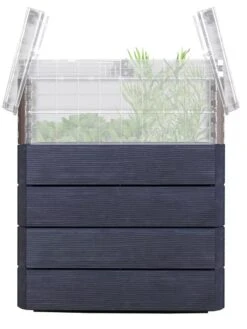 Modular Rectangular Raised Bed Kit With Translucent Panels & Lid -Garden Serie Store 8614250 03V