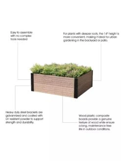Deep Root Raised Garden Bed 7 Deep Root Raised Garden Bed -Garden Serie Store 8614254 03V 3 4