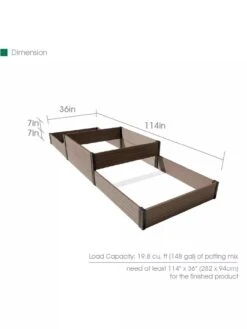 Terraced Triple Garden Bed -Garden Serie Store 8614257 01V 3 4