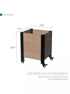 Mobile Deep Root Corner Planter -Garden Serie Store 8614266 04V 3 4