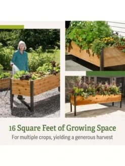 Elevated Planter Box, 2' X 8' -Garden Serie Store B00EOW8FHU raisedbed feature 2 1