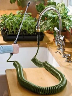 New Products 20 Mini Coil Indoor Garden Hose With Sprayer